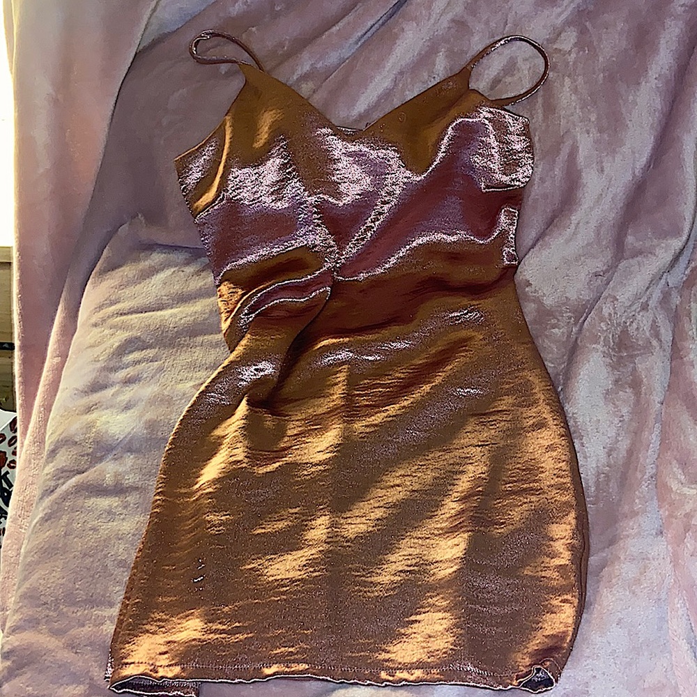 PINK SILK DRESS